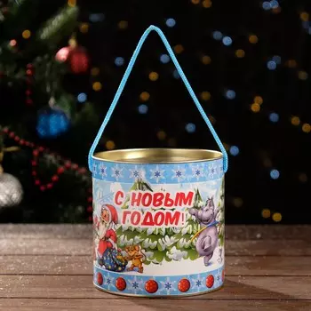 Подарочная новогодняя коробка - тубус