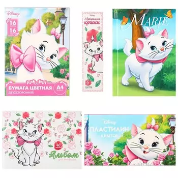 Подарочный набор для девочки, 5 предметов, коты аристократы