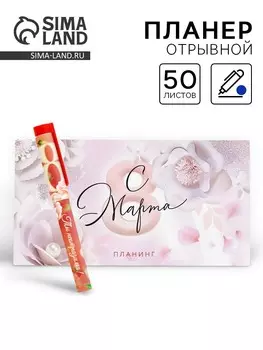 Подарочный набор, планер, ручка пластик