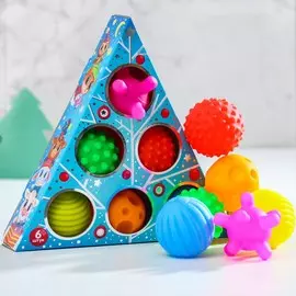 Тактильные мячики с пищалкой