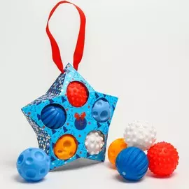 Подарочный набор развивающих, тактильных мячиков крошка я