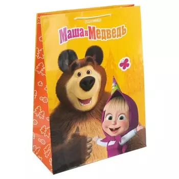 Подарочный пакет Маша и Медведь, ЧУДО ПРАЗДНИК PXL-127509-MB