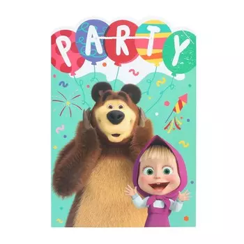 Подарочный пакет Маша и Медведь, ЧУДО ПРАЗДНИК PXL-130083-MM