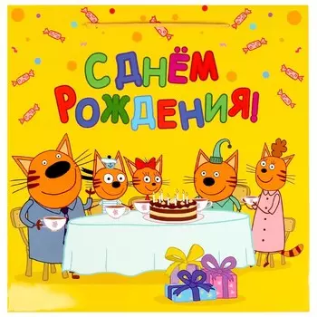 Подарочный пакет Три Кота, ЧУДО ПРАЗДНИК PSQ-87458-3C-CN