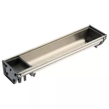 Поддон из нержавеющей стали cappio, 103х422 мм