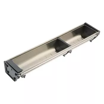 Поддон из нержавеющей стали cappio, 103х472 мм