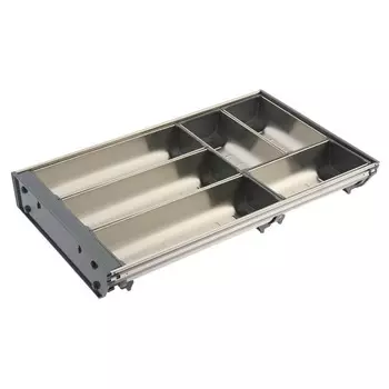 Поддон из нержавеющей стали cappio, 280х472х65 мм