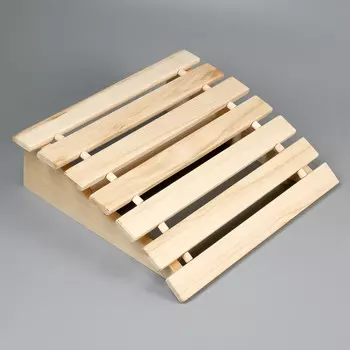 Подголовник для бани и сауны, 31359.5 см, анатомический, деревянный