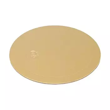 Подложка усиленная, 22 см, золото, 2,5 мм, набор 5 шт.