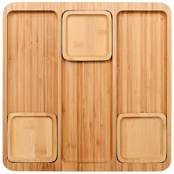 Поднос менажница деревянная