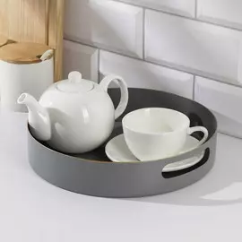 Поднос 25×5 см, цвет серый