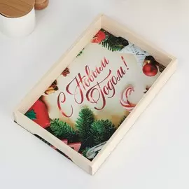 Поднос деревянный