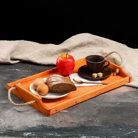Поднос деревянный для завтрака