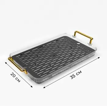 Чабань для чайной церемонии джекичай, 2035 см, пластик, серый