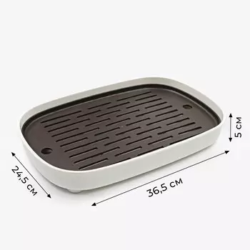 Чабань для чайной церемонии джекичай, 24.536.55 см, пластик, коричневый