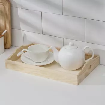 Поднос для завтрака доляна woodie, 3220 см, сосна