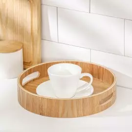 Поднос field, d=25 см, ясень маньчжурский