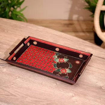 Поднос из дерева, батик, 30195 см