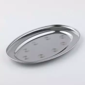 Поднос, 25161.5 см, нержавеющая сталь, серебристый
