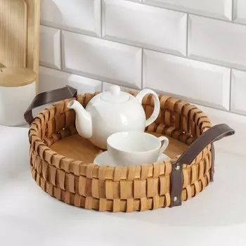 Поднос - корзинка для завтрака доляна