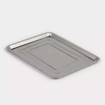 Поднос прямоугольный, 45352 см, нержавеющая сталь