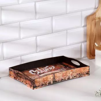 Поднос деревянный с ручками