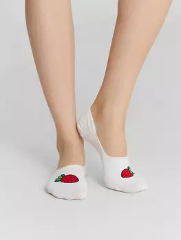 Подследники женские белые с узором