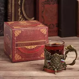 Подстаканник со стаканом