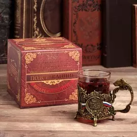 Подстаканник со стаканом