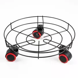 Подставка для цветов на колесиках доляна, 343410 см, цвет черный