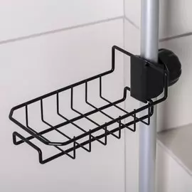 Подставка для губок на кран доляна, 2310,56,5 см, цвет черный