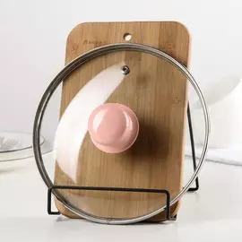 Подставка для крышек и разделочных досок доляна, 171417 см, черная