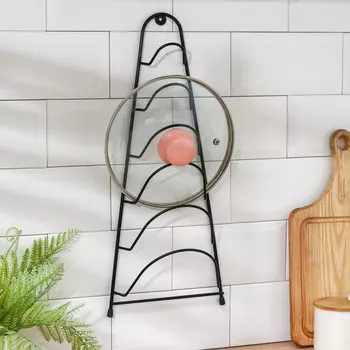 Подставка для крышек подвесная, 19.5946 см, черная