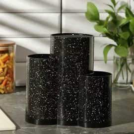 Подставка для ножей и столовых приборов с наполнителем доляна