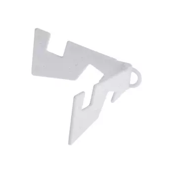 Подставка для телефона luazon, брелок, складная, белая