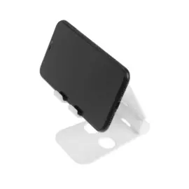 Подставка для телефона, регулируемая высота, силиконовые вставки, белая мятая упаковка