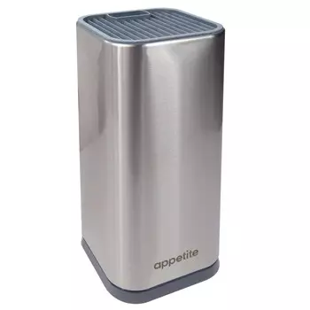 Подставка нерж/пласт для ножей 10*23,5см