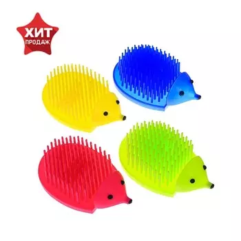 Подставка-органайзер для канцелярии ежик, цветная