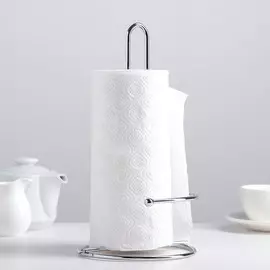 Подставка под бумажные полотенца доляна, 14,5×14,5×18 см, цвет хром