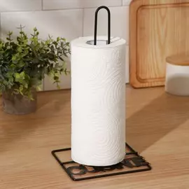 Держатель для бумажных полотенец настольный доляна, 13.515.529 см, черный