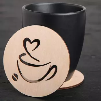 Подставка деревянная под кружку