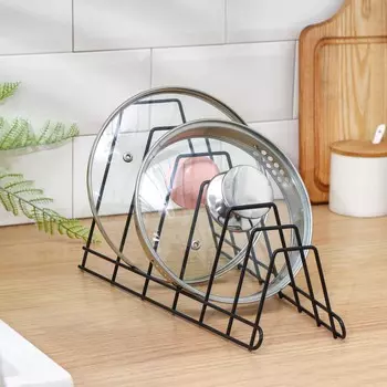 Подставка под крышки, 161834 см, черный