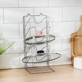 Подставка под крышки вертикальная, 5 ярусов 151636 см, цвет хром