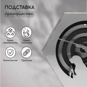 Подставка под спирали от комаров и благовоний, с крышкой, металл,