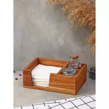 Подставка - салфетница деревянная adelica, 21,5157,5 см, дуб