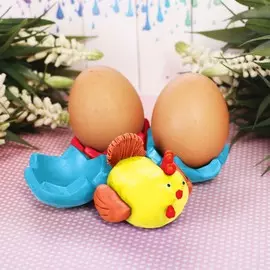 Подставки для яиц из массы для лепки
