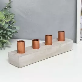 Подсвечник цемент на 4 свечи