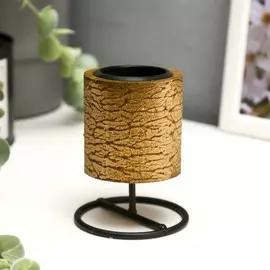 Подсвечник дерево, металл на 1 свечу