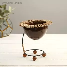 Подсвечник из кокоса