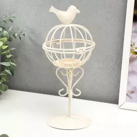 Металлический подсвечник-фонарь 1 свеча